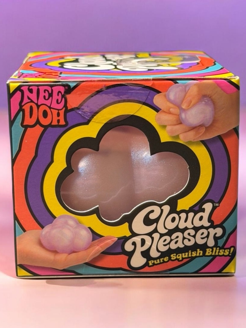Nee Doh Cloud Pleaser Soft Squish Toy - Purple